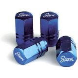 Simoni Racing - Set Ventielkapjes - Blauw - Aluminium - 4 Stuks