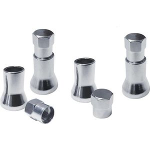 Simoni Racing - Set Ventielkapjes - Chroom - Aluminium - Aantal 4
