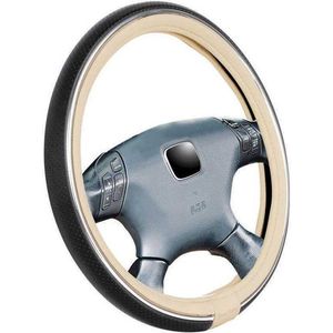 Simoni Racing - Stuurwielhoes Trophy - Zwart/Crème - Kunstleer