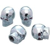 Simoni Racing - Set Ventielkapjes - Chroom - Aluminium - 4 Stuks