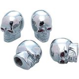 Simoni Racing - Set Ventielkapjes - Chroom - Aluminium - 4 Stuks