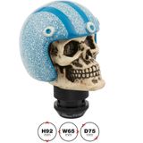 Simoni Racing - Pookknop - Skull - Blauw - Kunststof