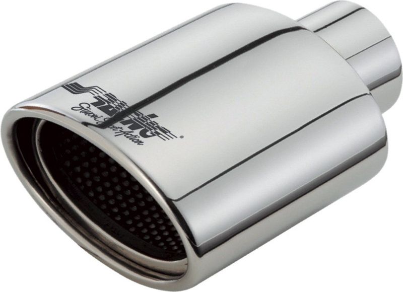 Simoni Racing - UitlaatSierstuk - Ovaal - RVS - Diameter 119x76mm - Lengte 178mm