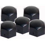 Simoni Racing - Wielmoerkapjes - Zwart - Kunststof - Set van 20