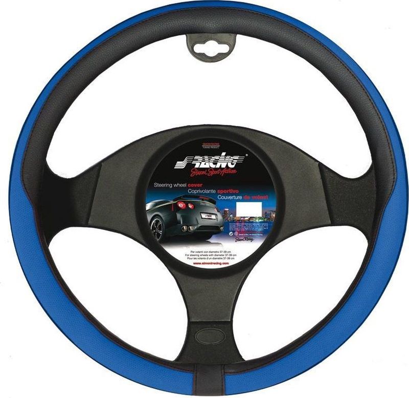Simoni Racing - Tidy - Stuurwielhoes - Zwart/Blauw - Kunstleer
