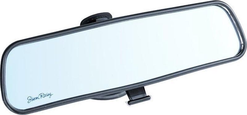 Simoni Racing - BinnenSpiegel - Zwart - Vlak - Met Zuignap