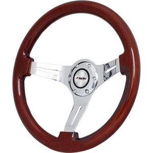 Simoni Racing - SportStuur Didier - Hout - Diepte 6cm - Universeel Gebruik