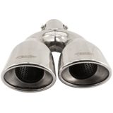Simoni Racing - Uitlaat Sierstuk - Dubbel Ovaal - RVS - 220x67mm