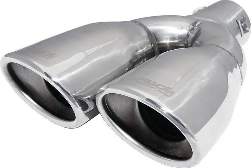 Simoni Racing - Uitlaat Sierstuk - Dubbel Ovaal - RVS - 220x67mm