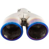 Simoni Racing - Uitlaat Sierstuk - Dubbel Rond - RVS/Titanium - 76x230mm