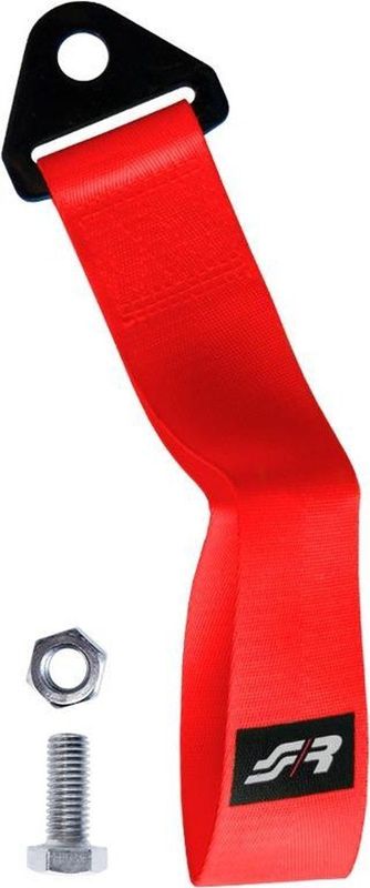 Simoni Racing Sleepoog-Gordel - Rood - 3000kg - Lengte 28cm