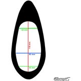 BIG SHARK FIN - Antenne - Glanzend Zwart - ABS Kunststof