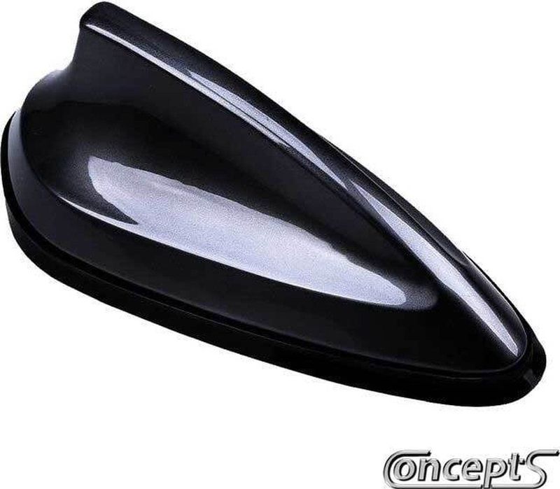 BIG SHARK FIN - Antenne - Glanzend Zwart - ABS Kunststof