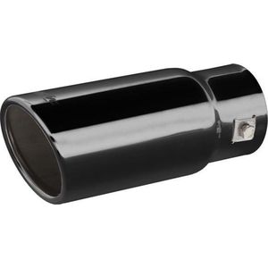 Simoni Racing - Uitlaat Sierstuk - Rond - RVS Zwart - Ø76xL180mm