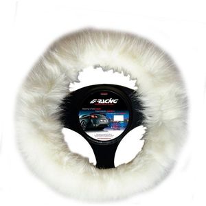 Simoni Racing - Stuurwielhoes Fluffy Fur - Wit - Microfiber