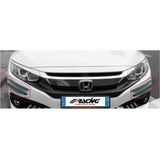 Simoni Racing - Universele Voorbumper - Canards - Zwart - 4 Stuks - Zelfklevend