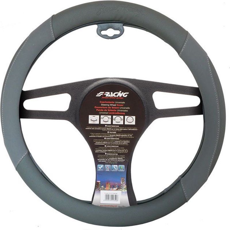 Simoni Racing - Stuurwielhoes - Grijs - Kunstleer