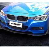 Simoni Racing - Universele Voorspoiler - 3-Delig - ABS - Zwart