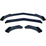 Simoni Racing - Universele Voorspoiler - 3-Delig - ABS - Zwart