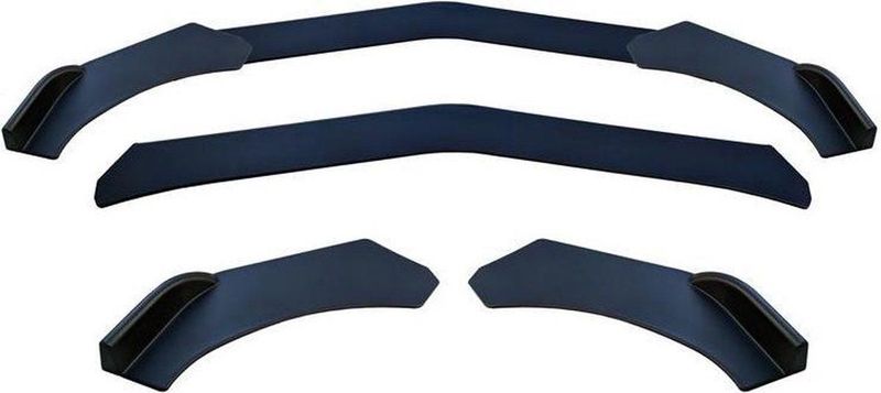 Simoni Racing - Universele Voorspoiler - 3-Delig - ABS - Zwart