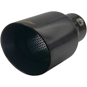 Simoni Racing - Uitlaat Sierstuk Rond - RVS Zwart - Ø102xL210mm