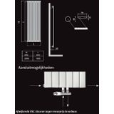 Wiesbaden Millennium Sierradiator Enkel 4 Elementen 2010X305 Wit