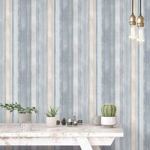 Evergreen Behang Gradient Stripes blauw