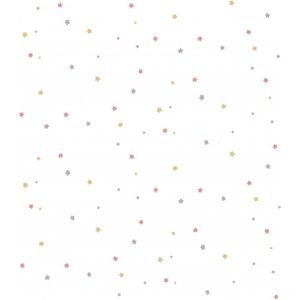 Noordwand behang mondo baby little stars roze en wit