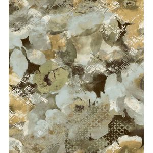 Behang abstracte bloemen - Behang - Wandbekleding - Wallpaper - Vliesbehang - Amazzonia - 0,53 x 10,05 M.