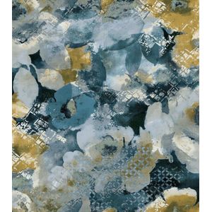 Behang abstracte bloemen - Behang - Wandbekleding - Wanddecoratie - Vliesbehang - Amazzonia - 0,53 x 10,05 M.
