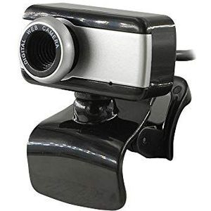 Xtreme 33857 webcam 2 MP 640 x 480 Pixel USB 2.0 Zwart, Grijs (2 Mpx), Webcam, Zwart, Grijs
