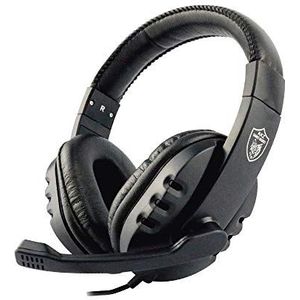 Xtreme 90476 Binaural headset, zwart, blauw, hoofdtelefoon - hoofdtelefoon (PC/games, binauraal, hoofdband, zwart, blauw, bekabeld, 1,2 m)