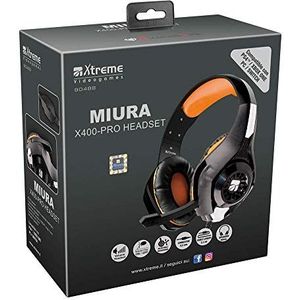 Xtreme Cuffie Diamond Line MIURA X400-PRO -Xtreme (Bedraad), Gaming headset, Zwart