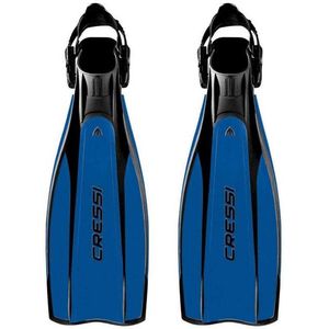 Cressi Pro Light zwemvliezen, verstelbaar, uniseks, zwart/blauw, XS/S