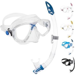 Cressi Sub S.p.A. Marea Vip snorkelmasker & gamma-snorkel Transparant/Blauw