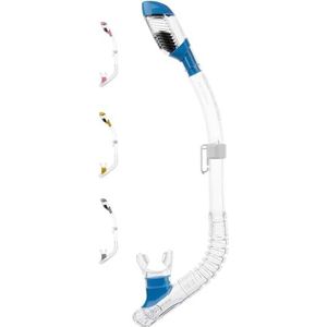 Cressi Minidry Snorkel snorkel voor kinderen, jongeren, uniseks, transparant/blauw