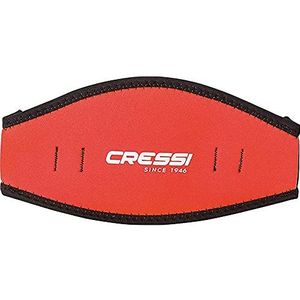 Cressi Masker Strap Cover neopreen band voor duik- / zwembril, uniseks, volwassenen, rood, universeel, DS339997