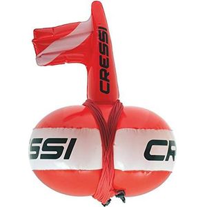 Cressi Easy Zwemring, uniseks, volwassenen, fluorescerend rood/wit