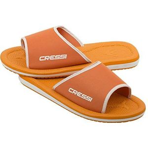 Cressi Lipari sandalen voor strand en zwembad, uniseks, oranje/wit, 27 EU