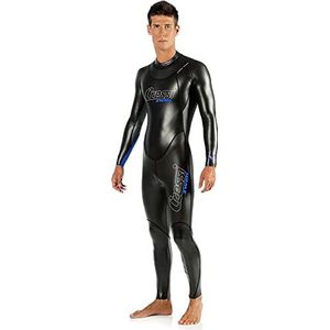 Cressi Triton Man All in One Swim wetsuit item voor heren, premium neopreen, 1,5 mm, voor zwemmen en heren, zwart/blauw, XXL