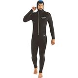 Cressi 1946 Diver Man Monpiece wetsuit 5 mm duikpak voor heren, zwart/blauw, XXL/6