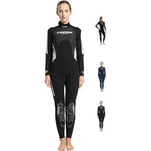 Cressi Morea Lady Wetsuit Full 3mm nat pak monopod 3mm dames, zwart/grijs/zilver, XS/1