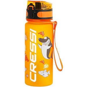 Cressi Water Bottle H20 Frosted Sportfles, uniseks, volwassenen, oranje, 400 ml