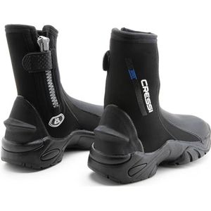 Cressi Korsor Sole Boots neopreen duiklaarzen 6 mm met vaste zool, uniseks, volwassenen, zwart, XL-44/45