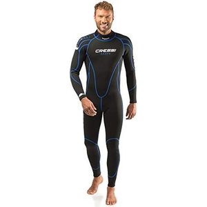 Cressi Men's Maya Man Monopiece Wetsuit 2,5 mm wetsuit voor alle watersporten, zwart/blauw XS/1