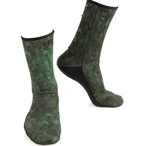 Cressi Hunter Socks 3 mm neopreen laarzen voor wateractiviteiten, uniseks, Groene camouflage