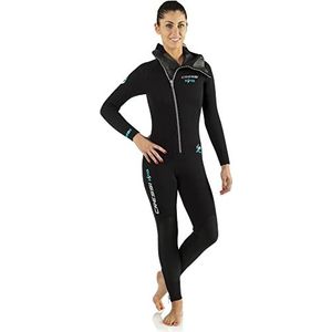 Verschillende dames WETSUIT zwart/aquamarijn 5 mm XXL/6