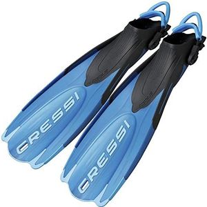 Cressi Maui Unisex zwemvliezen, zwart/blauw, L/XL