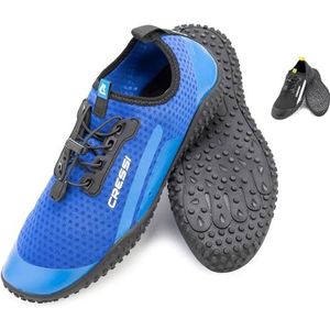 Cressi Sonar Shoes - Unisex waterschoen voor volwassenen, microperforated stof, blauw/azuurblauw, 41 EU (7 UK)