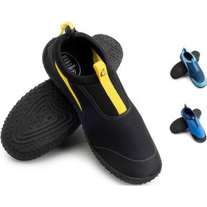 Cressi Coco Uniseks Aquashoes schoenen ontworpen voor watersport en comfortabel wandelen in vochtige omgevingen, zee en strand, zwart/geel, 39 EU/6,5 UK
